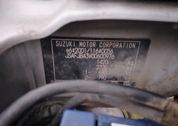 Suzuki Jimny cena 39900 przebieg: 220000, rok produkcji 2014 z Żarki małe 232